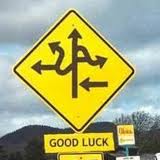 confusing map good luck