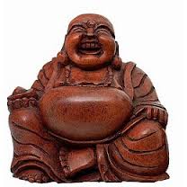 What are you laughing at, Buddy, um, I mean Buddha? You do know that men with a lot of belly fat are at higher risk for heart disease, right? You should have died a long time ago.