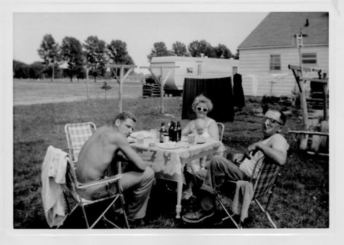 Here he is, my Daddy, Bobby, with my mom's parents and baby Tina.