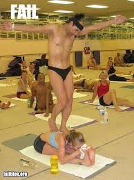 I wasn't ready for a stretch quite that deep, no matter how I was supposed to achieve it. "Hot yoga" isn't all it's cracked up to be...