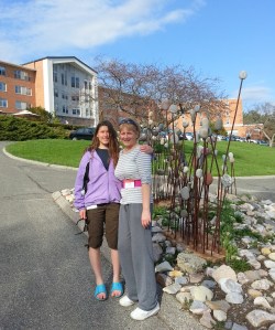 Me and my niece at the Kripalu Center. Kripalu is a Sanscrit word meaning "compassion."