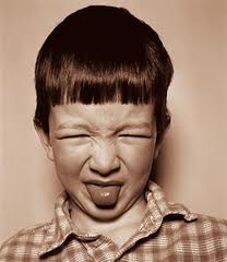 Who put the vegetables in my Jello? The green Jello isn't lemon/lime, it tastes like celery. And the red should be cherry, not tomato.