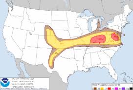 According to this weather map, something fishy is happening to a large portion of America...