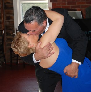 Taken after we said our illicit vows. I think I'm going to nickname Phil "The Big Dipper."