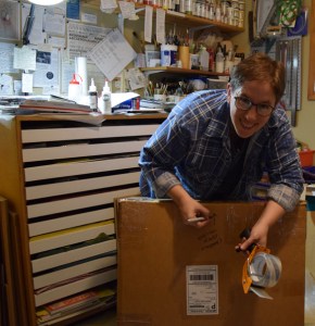 Sue is always busy doing something constructive, but she's willing to chat with us today, yeah!