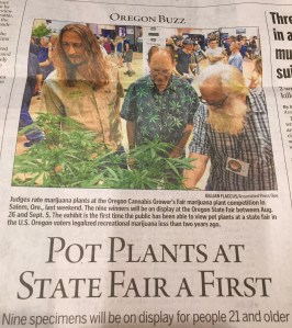 As every good 4-H-er knows, you have to appreciate where things come from. So it's perfectly natural to have these beauties (the plants,not the wigged out judges) at the state fair.